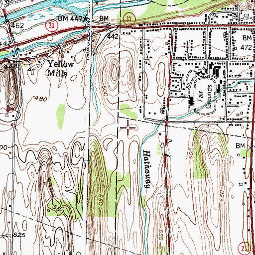 Topographic Map of Palmyra-Macedon Middle School, NY