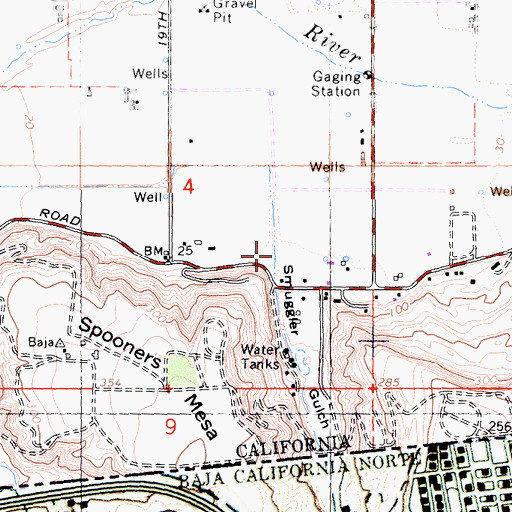 Topographic Map of Smuggler Gulch, CA