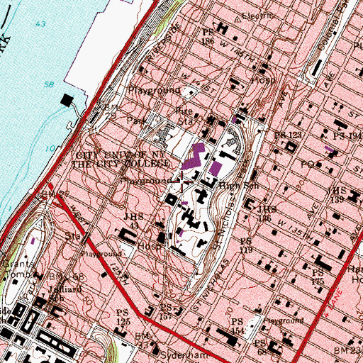 Topographic Map of Annunciation Park, NY