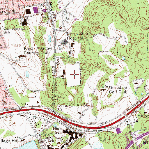 Topographic Map of Whitney Polo Field, NY