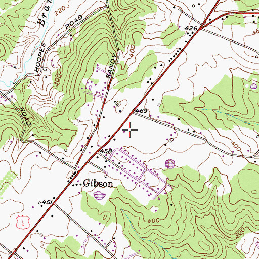 Topographic Map of Conowingo Road Church of Christ, MD