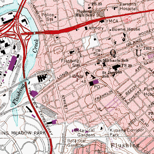 Topographic Map of Faith Bible Seminary, NY