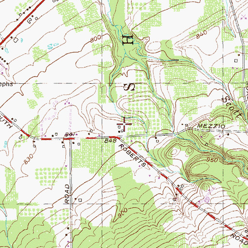 Topographic Map of Woodbury Fruit Farms, NY