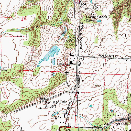 Topographic Map of San Mar Gale Farm, OH