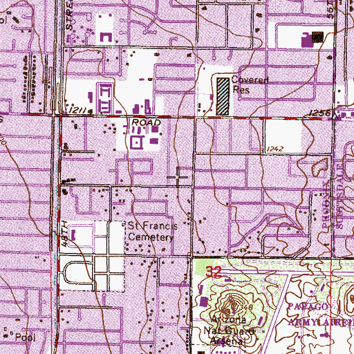 Topographic Map of Shepherd's Christian Academy, AZ