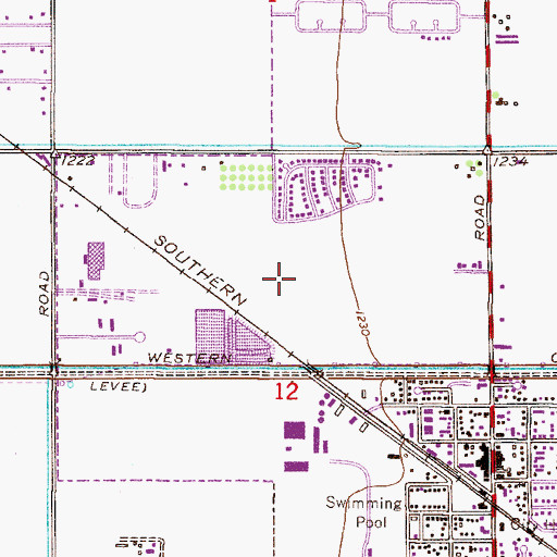Topographic Map of Neely Traditional Academy, AZ