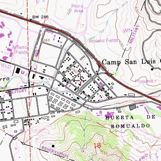 Topographic Map of Grizzly Challenge Charter School, CA