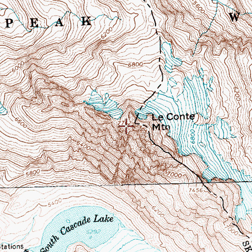 Topographic Map of Sprenger Spires (not official), WA