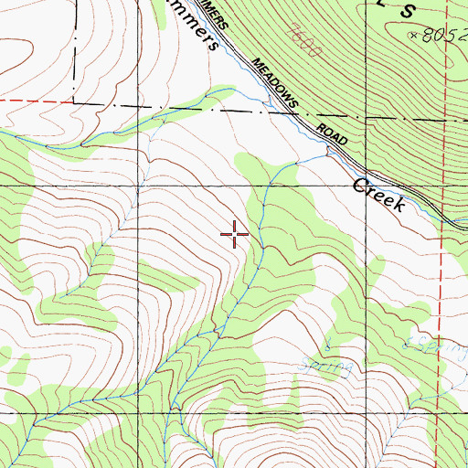 Topographic Map of Deep Canyon, CA