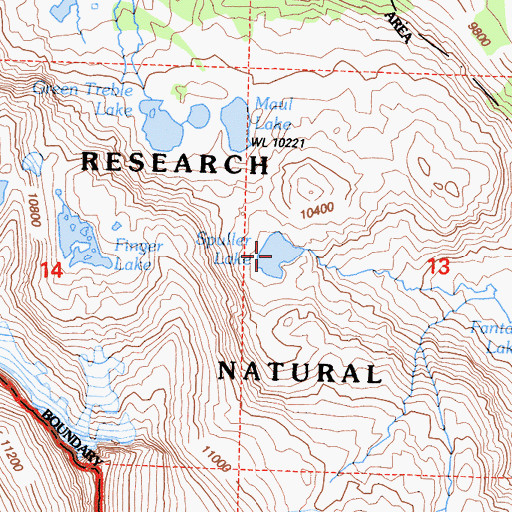 Topographic Map of Spuller Lake, CA