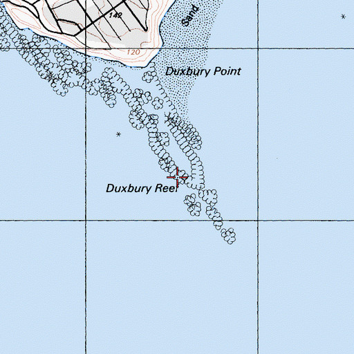 Topographic Map of Duxbury Reef, CA