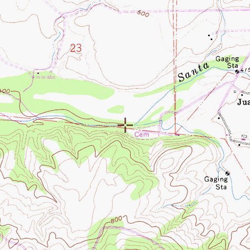 Topographic Map of Quiota Creek, CA