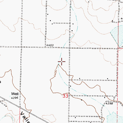 Topographic Map of Paulden Community School, AZ