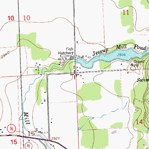 Topographic Map of Creston Rural Fire District, MT