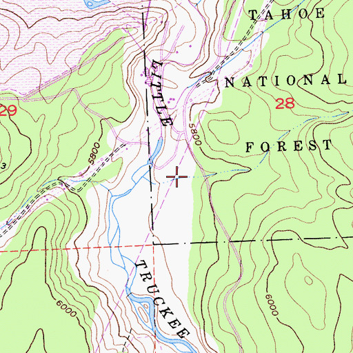 Topographic Map of Canyon Four, CA