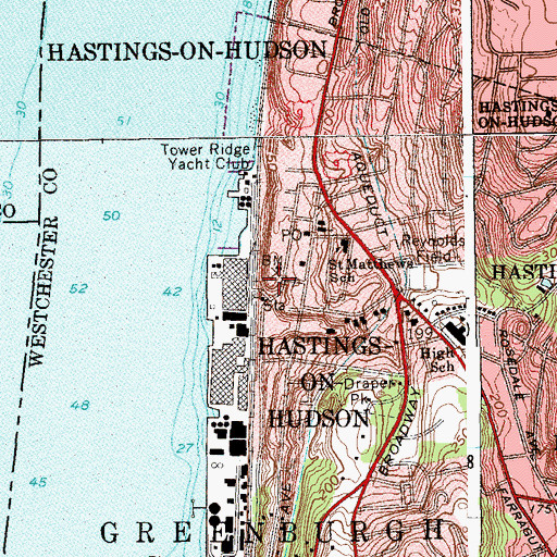 Topographic Map of Robert Fulton Park, NY