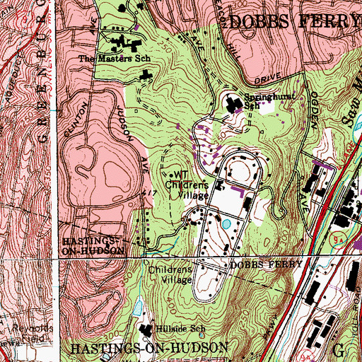 Topographic Map of Villard Hill, NY