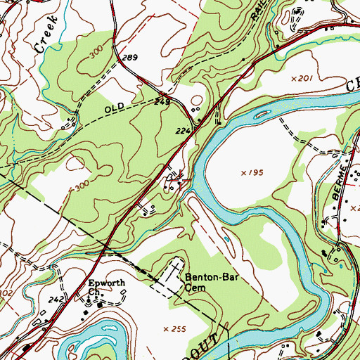 Topographic Map of Feather Farm, NY