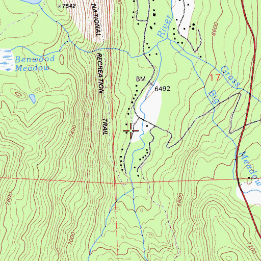 Topographic Map of Alpine Campground, CA