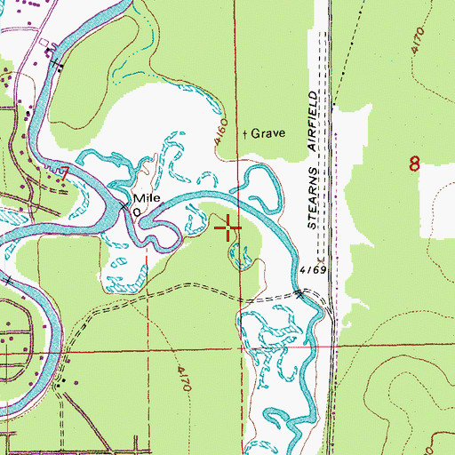 Topographic Map of Crosswater Golf Course, OR