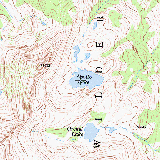 Topographic Map of Apollo Lake, CA