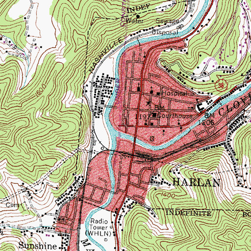 Topographic Map of Ranson Hollow, KY
