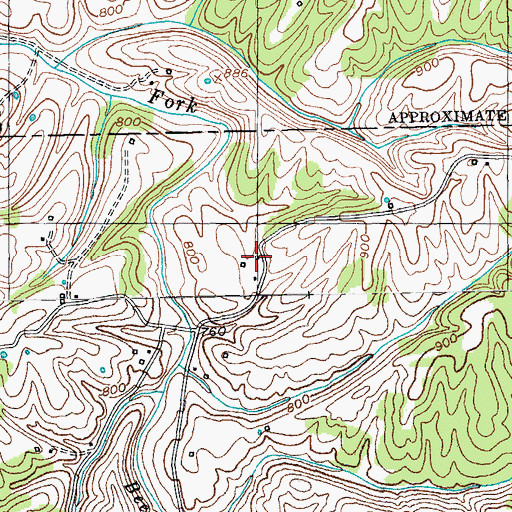 Topographic Map of Lower Logan (historical), KY