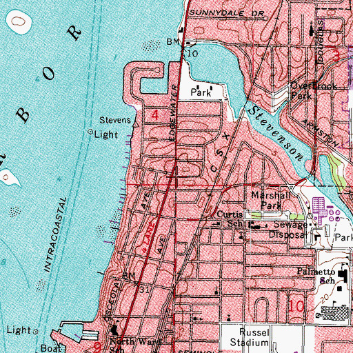 Topographic Map of Atrium Park, FL