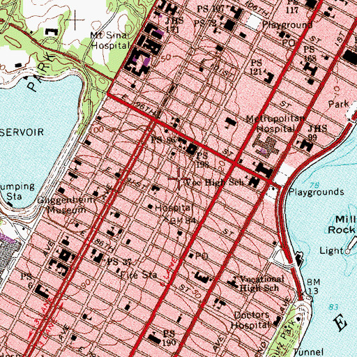 Topographic Map of Reece School, NY