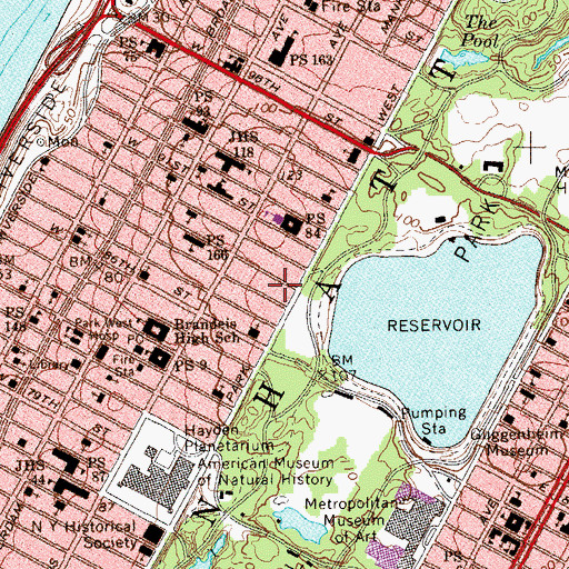 Topographic Map of Anglo-American International School, NY