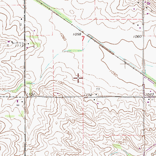 Topographic Map of George W. Gibbs Jr. Elementary School, MN