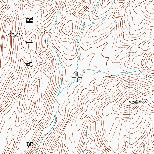 Topographic Map of Wagon Valley, NV