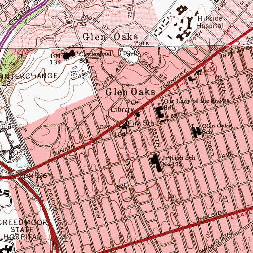 Topographic Map of Yeshiva Har Torah, NY