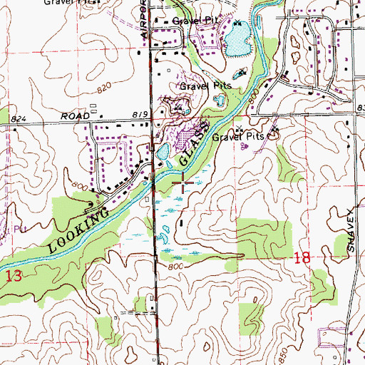 Topographic Map of Herbison Woods School, MI
