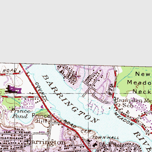 Topographic Map of Martin Point, RI