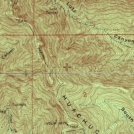 Topographic Map of Golden Fleece Mine, AZ
