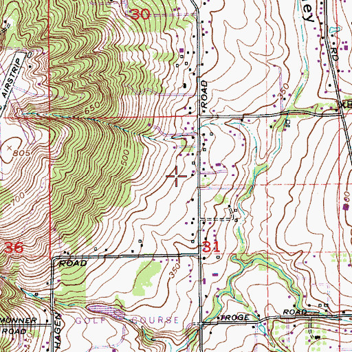 Topographic Map of Clackamas Fire District Number 1 Station 7 Pleasant Valley, OR