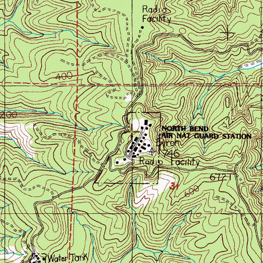 Topographic Map of Shutter Creek Correctional Institution Fire Department, OR