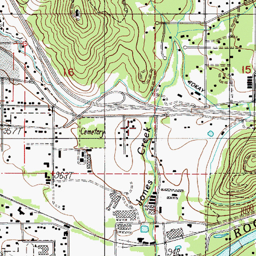 Topographic Map of Rural / Metro Fire Department Fleet Management Facility, OR