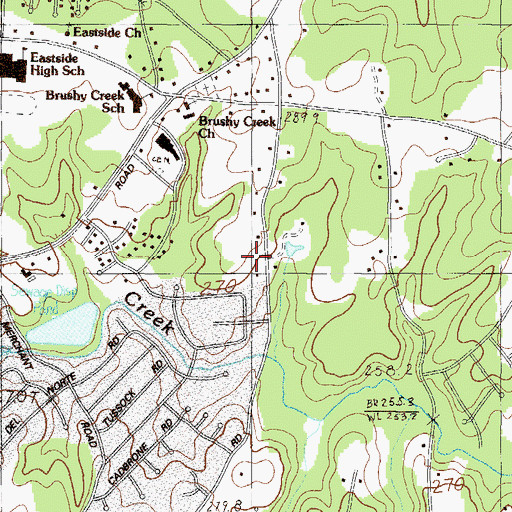 Topographic Map of Boiling Springs Fire Department Station 1, SC