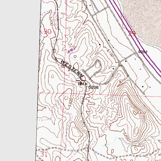 Topographic Map of Sierra Fire Protection District Cold Springs Volunteer Fire Department, NV