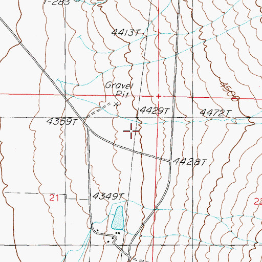 Topographic Map of Humboldt River Ranch Census Designated Place, NV
