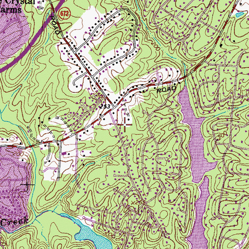 Topographic Map of Rockwood Census Designated Place, VA