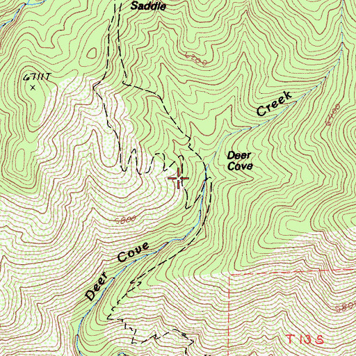 Topographic Map of Deer Cove, CA