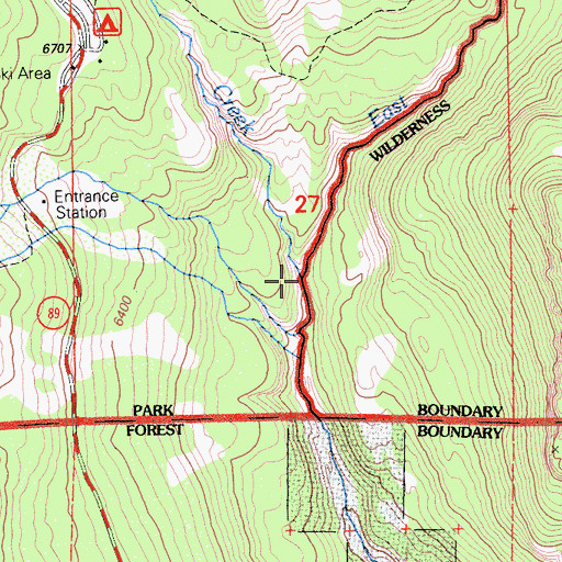 Topographic Map of East Sulphur Creek, CA