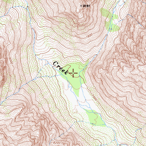 Topographic Map of Enchanted Gorge, CA