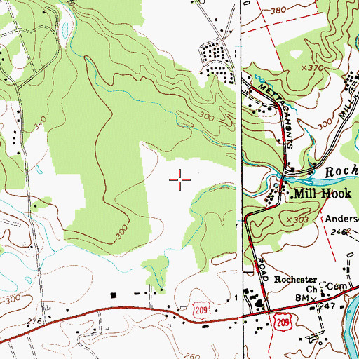 Topographic Map of Rondout Valley Camping Resort, NY