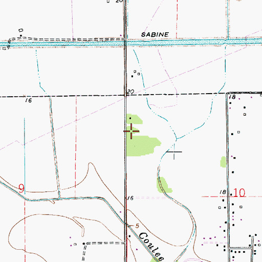 Topographic Map of Glen Meadows Mobile Home Park, LA