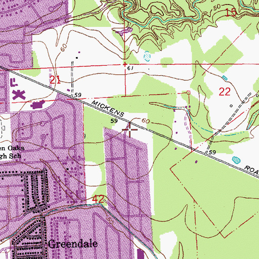 Topographic Map of Greater Emmanuel Missionary Church, LA