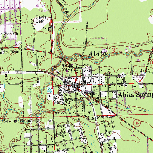 Topographic Map of Saint Jane de Chantal Church, LA